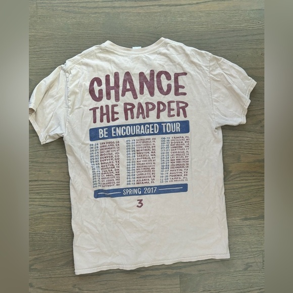 Chance the Rapper - Be Encouraged Tour Band T-shirt size M Distressed Worn In - Picture 3 of 6